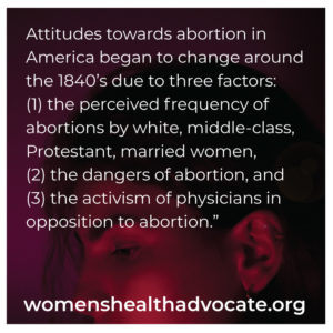 women's health - history of abortion